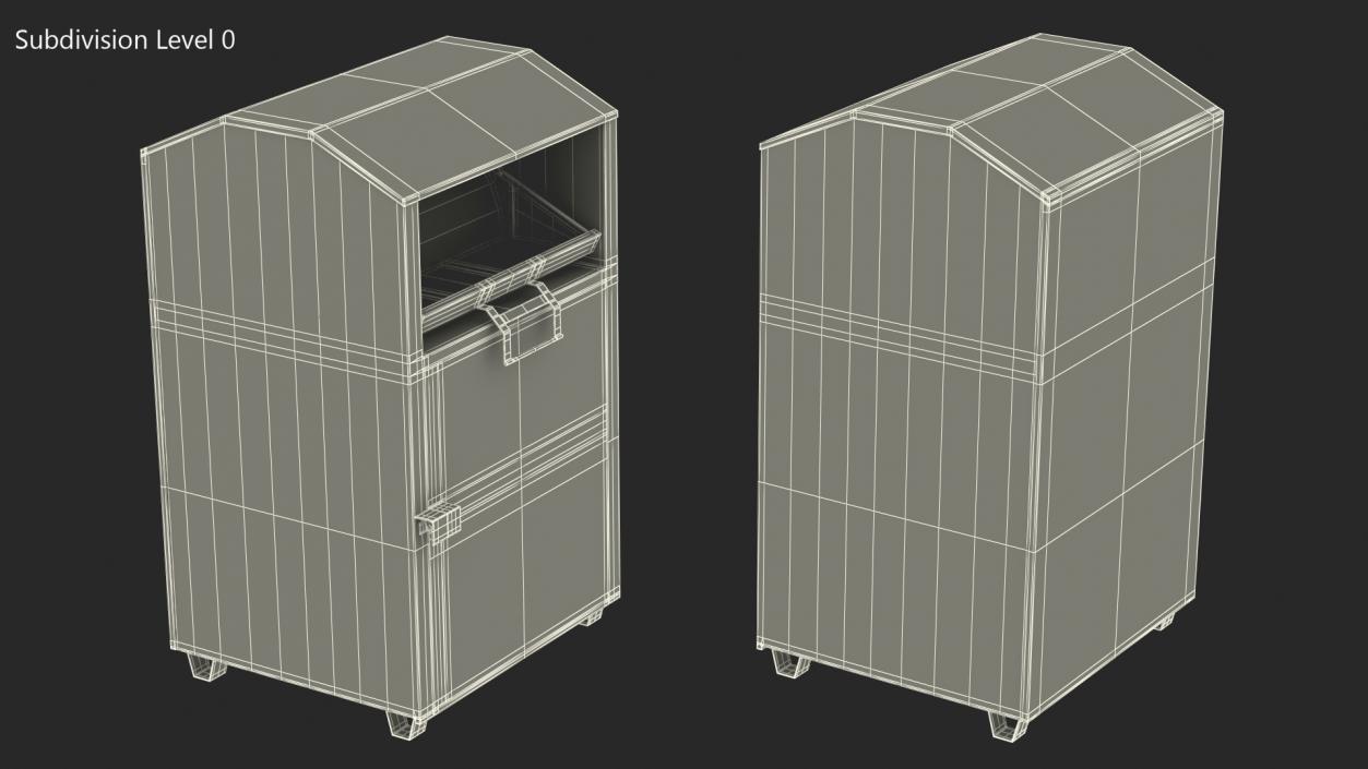 3D model Blue Drop Box Rigged