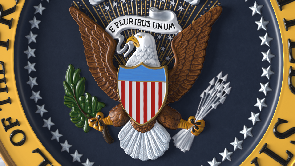 3D model US Presidential Seal