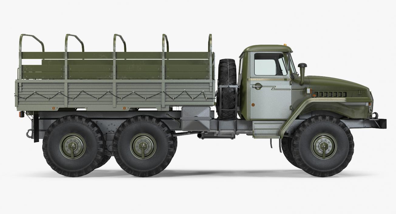 URAL 4320 Truck 6x6 Vehicle 3D