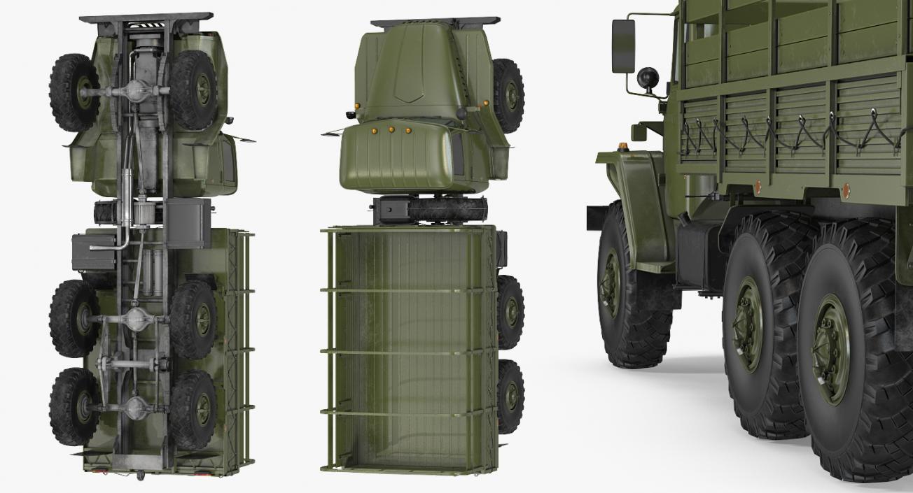 URAL 4320 Truck 6x6 Vehicle 3D