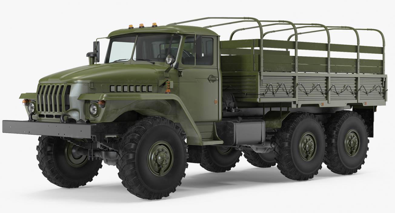 URAL 4320 Truck 6x6 Vehicle 3D