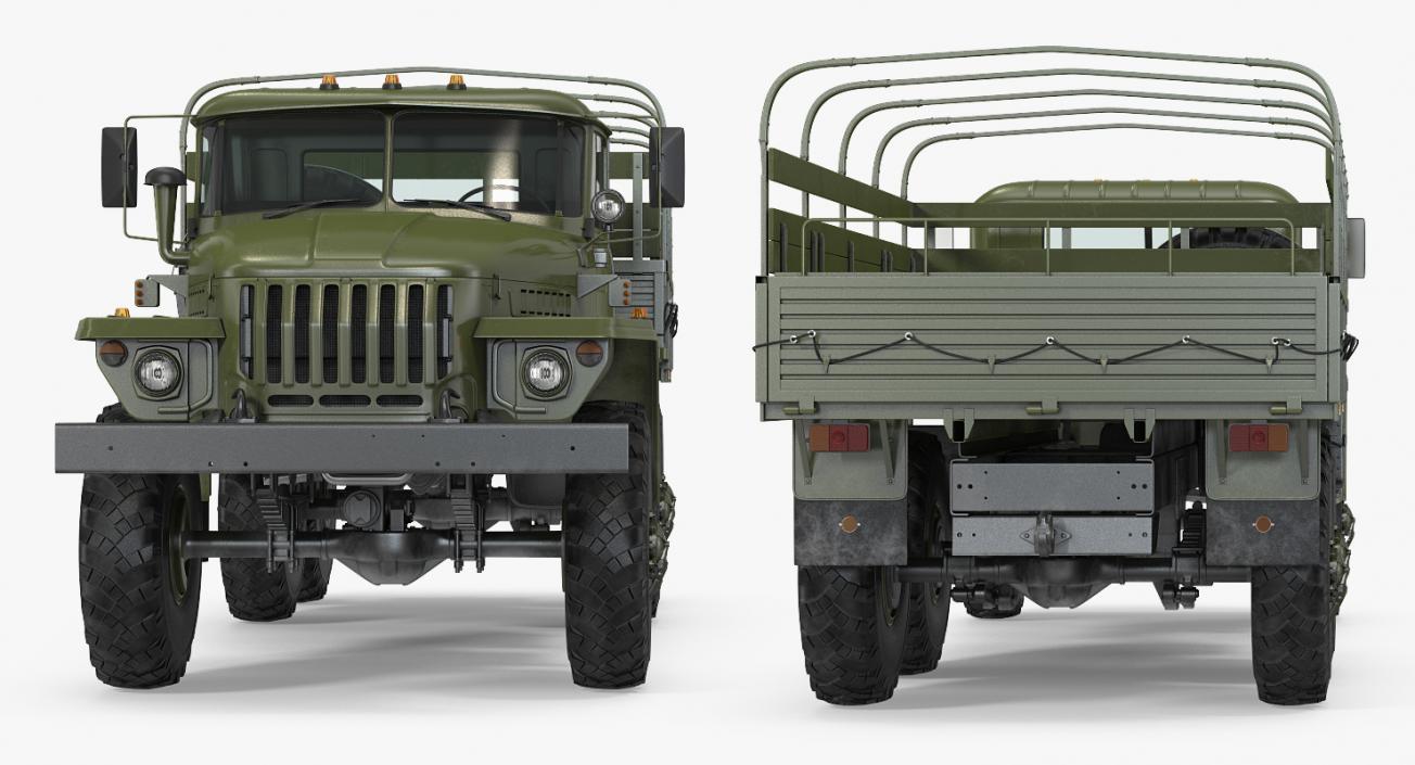 URAL 4320 Truck 6x6 Vehicle 3D