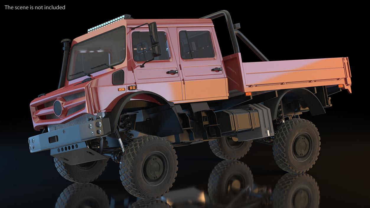 Off Road Cargo Truck Rigged 3D