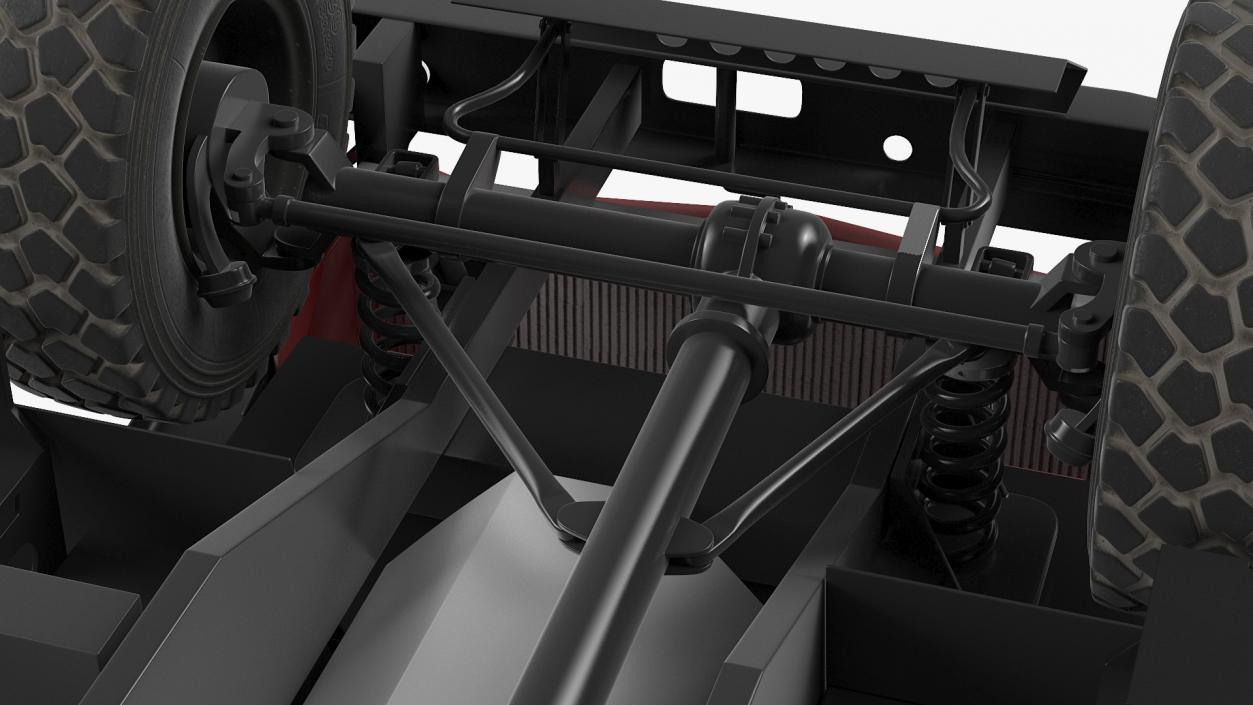 Off Road Cargo Truck Rigged 3D