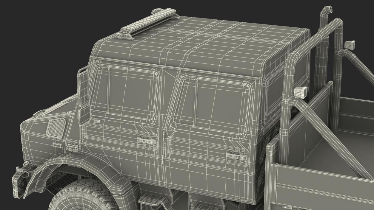 Off Road Cargo Truck Rigged 3D