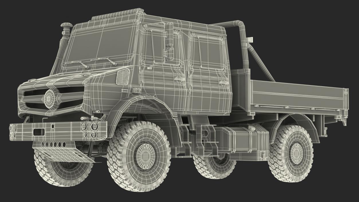 Off Road Cargo Truck Rigged 3D