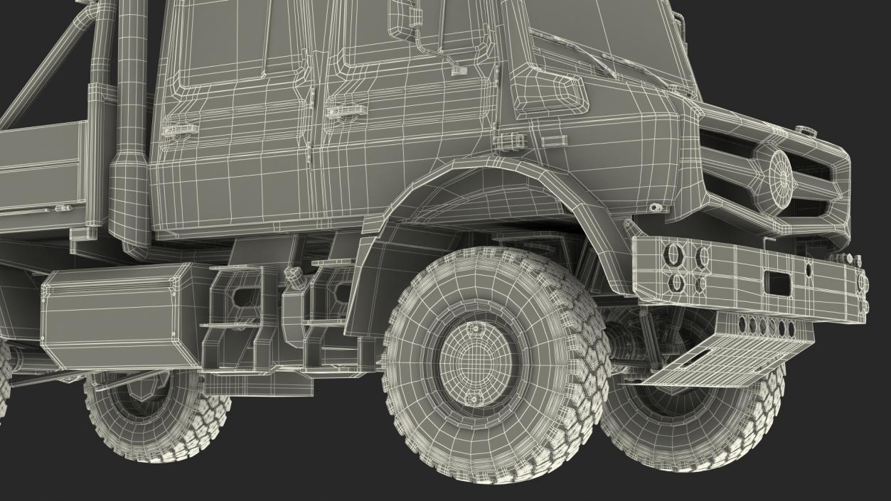 Off Road Cargo Truck Rigged 3D