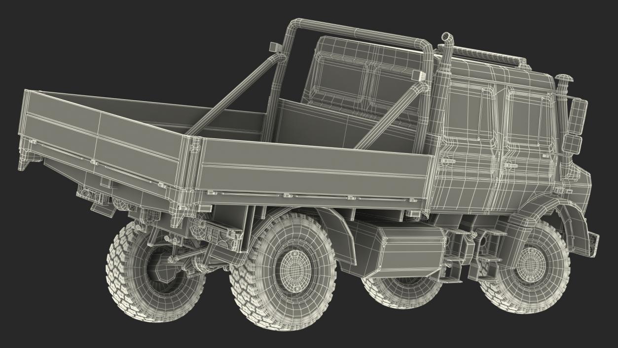 Off Road Cargo Truck Rigged 3D