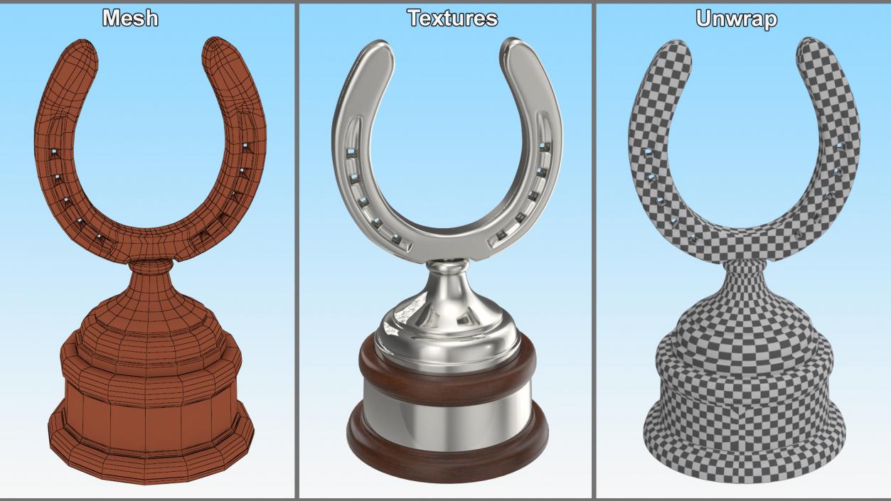 Silver Horseshoe Award 2 3D model