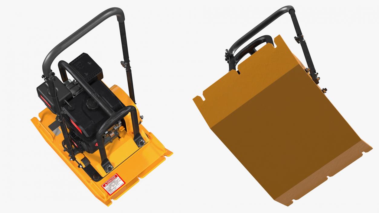 Gasoline Vibratory Plate Compactor 3D model