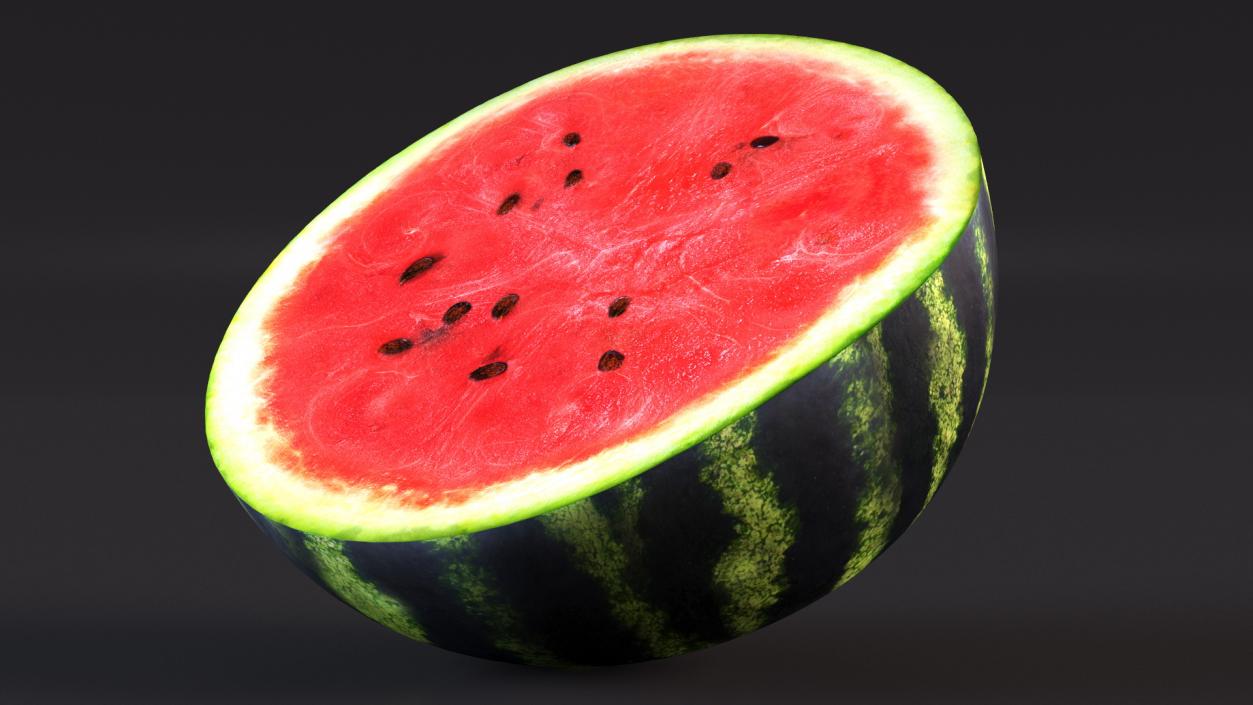 Watermelon Cut In Half 3D