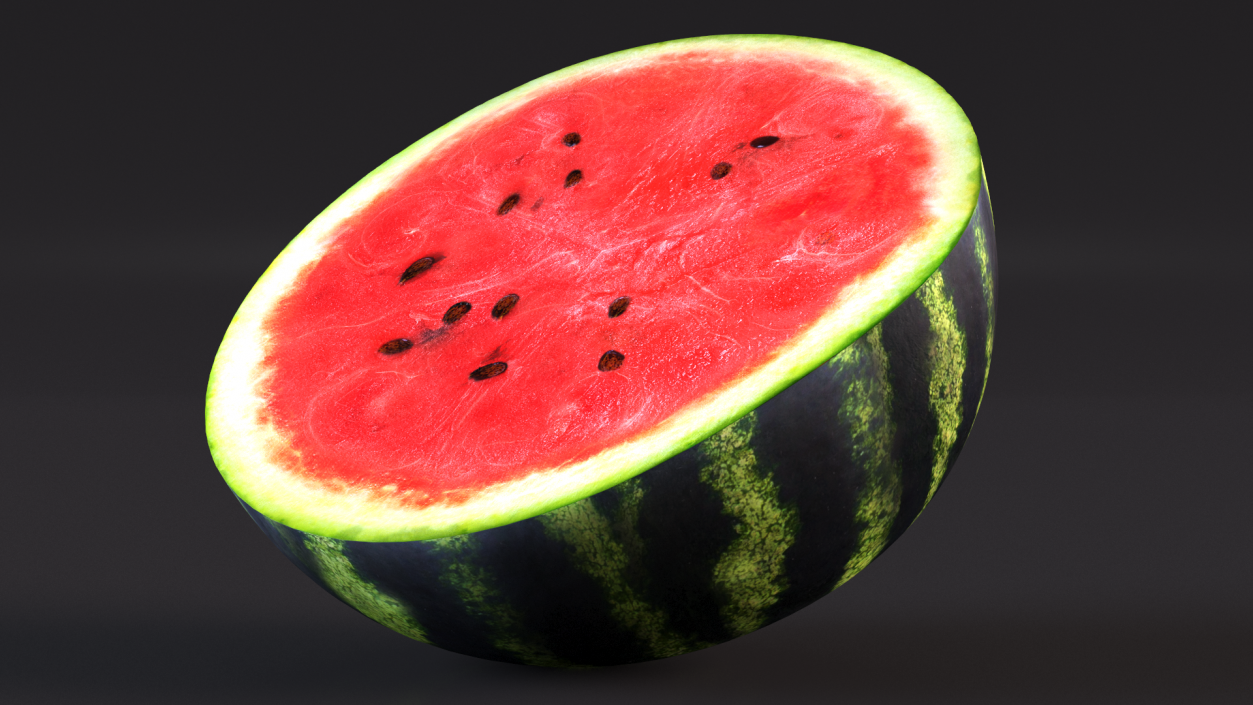 Watermelon Cut In Half 3D