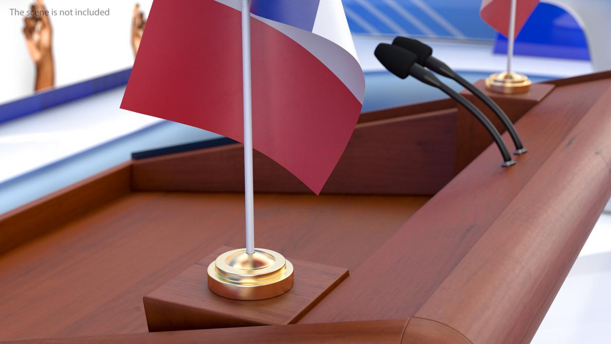 Table Flag France 3D