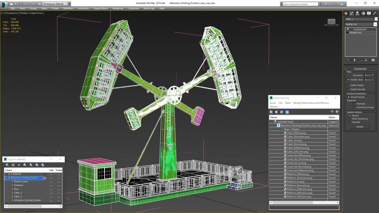 Attraction Working Position 3D