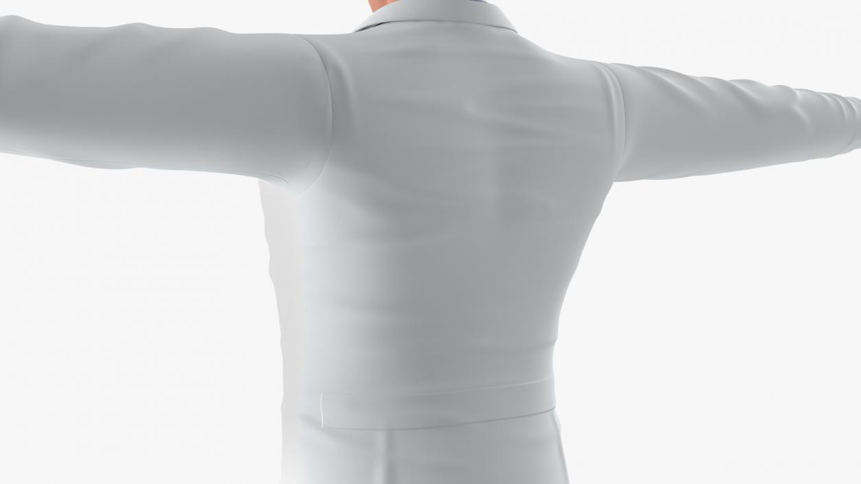 3D Male Doctor T-Pose model