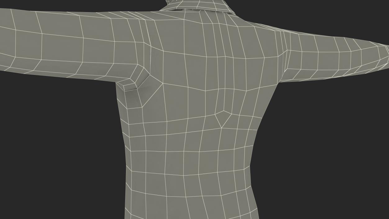 3D Male Doctor T-Pose model