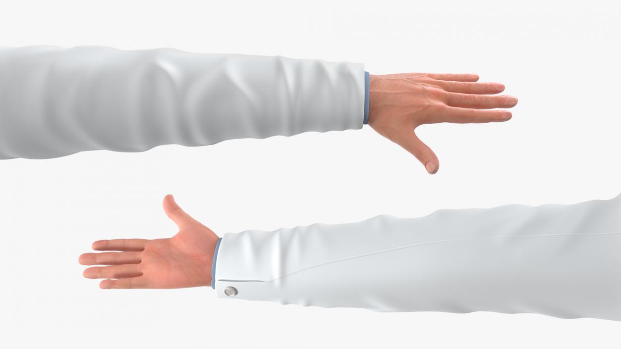 3D Male Doctor T-Pose model