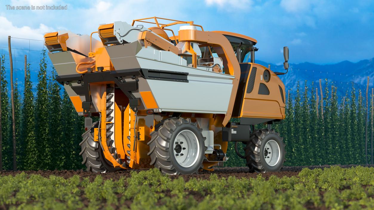 3D model Grape Harvester