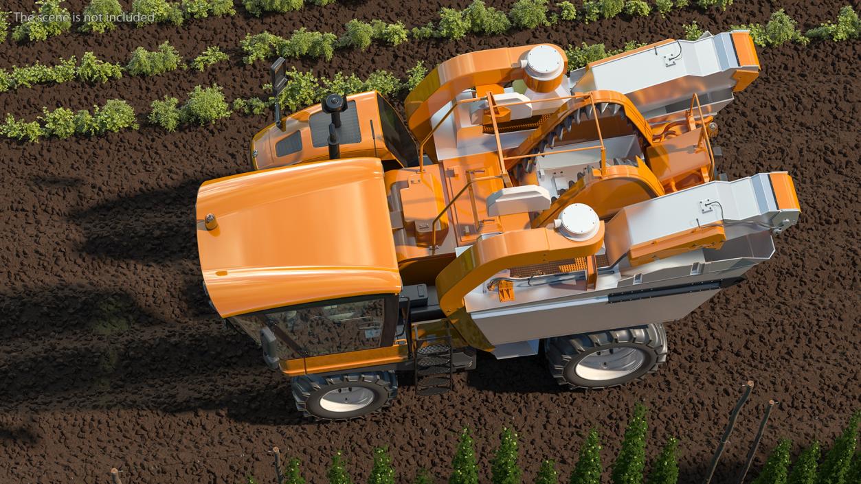 3D model Grape Harvester