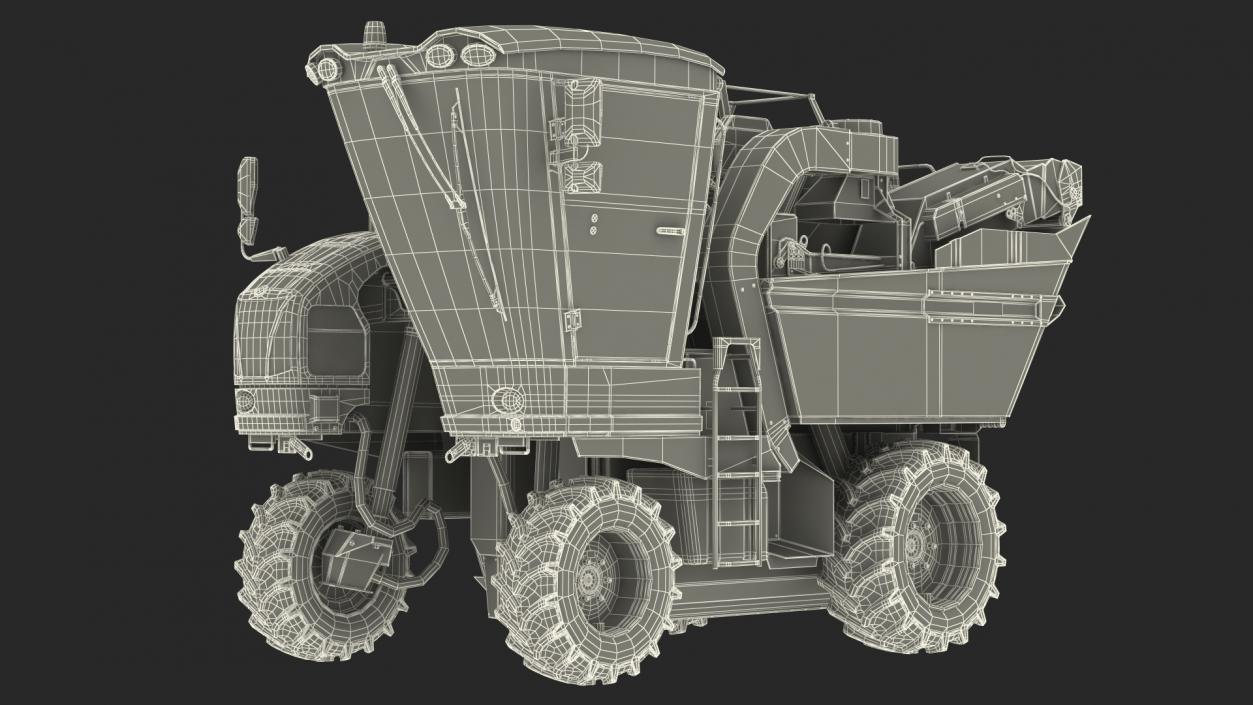 3D model Grape Harvester