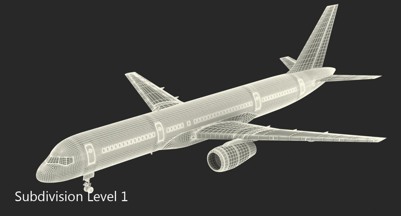 Boeing 757-200 Generic Rigged 3D model