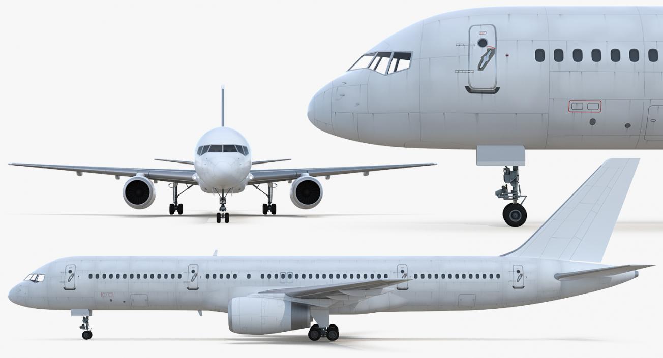 Boeing 757-200 Generic Rigged 3D model