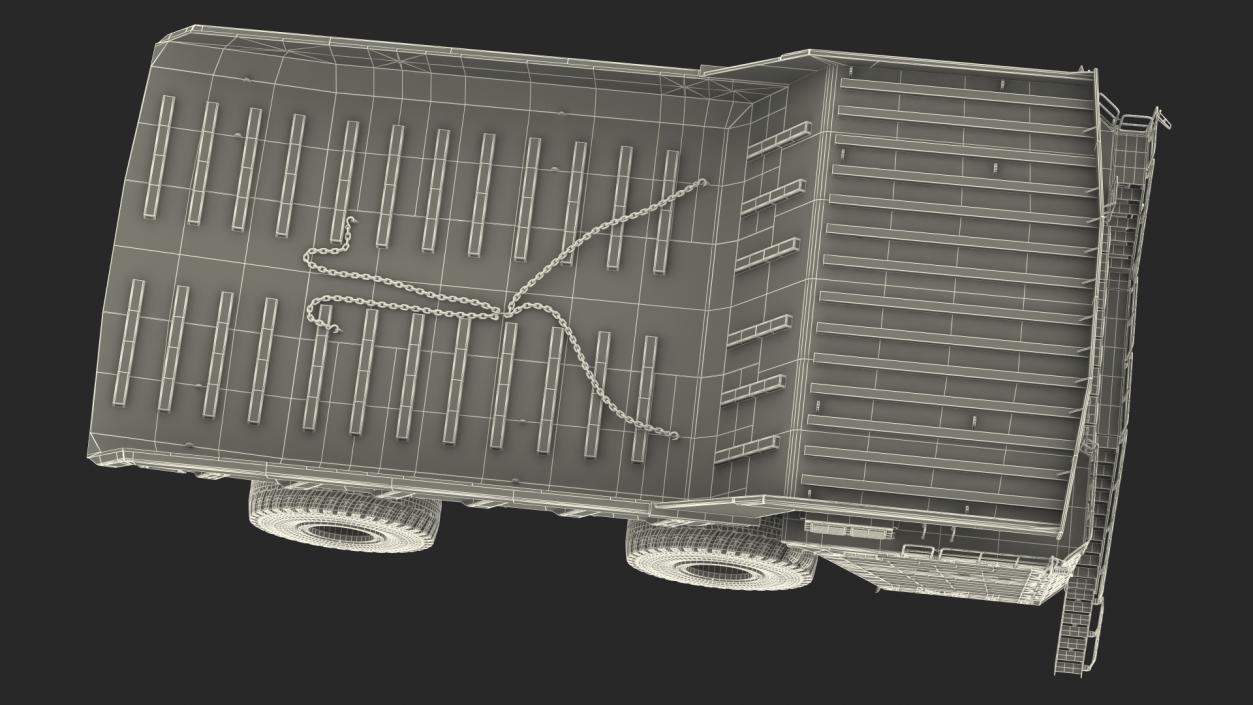 3D model Belaz 75710 Haul Truck Dirty Rigged