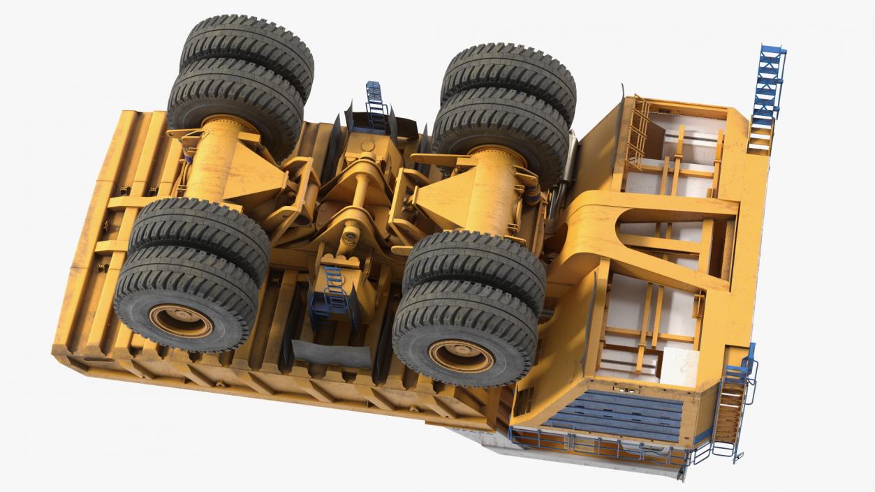 3D model Belaz 75710 Haul Truck Dirty Rigged