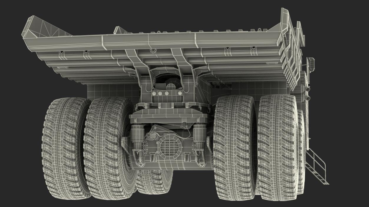 3D model Belaz 75710 Haul Truck Dirty Rigged