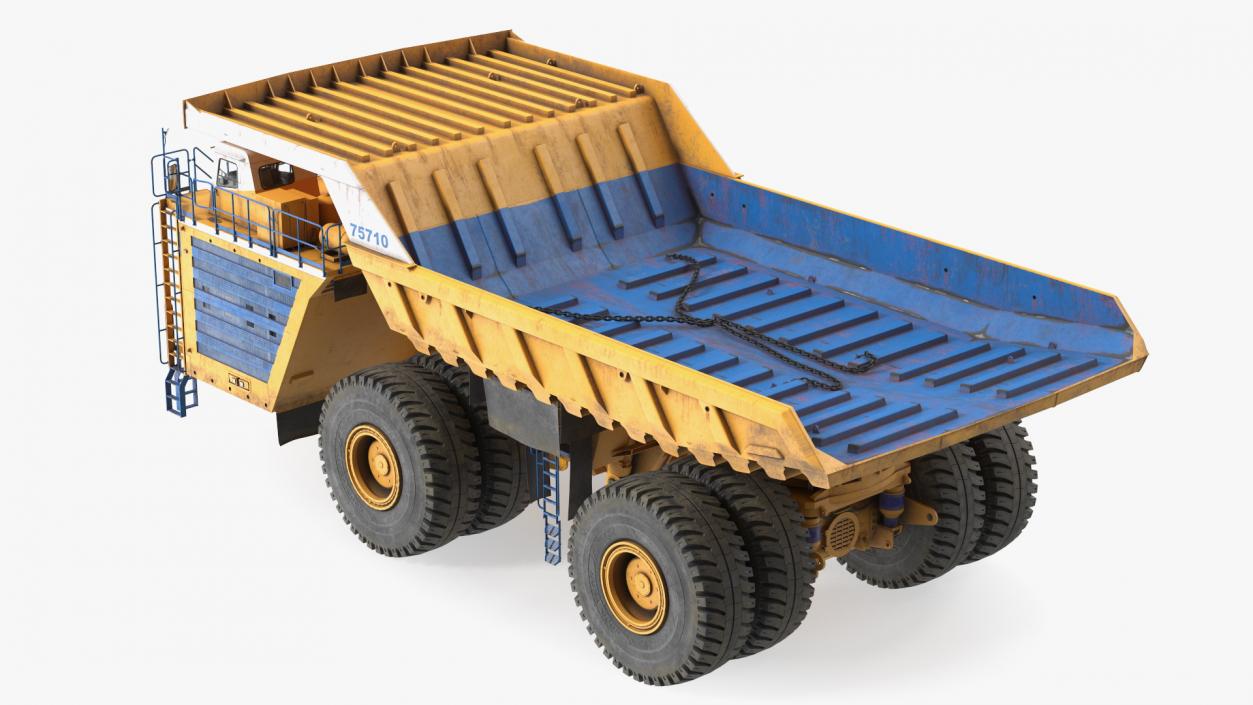 3D model Belaz 75710 Haul Truck Dirty Rigged