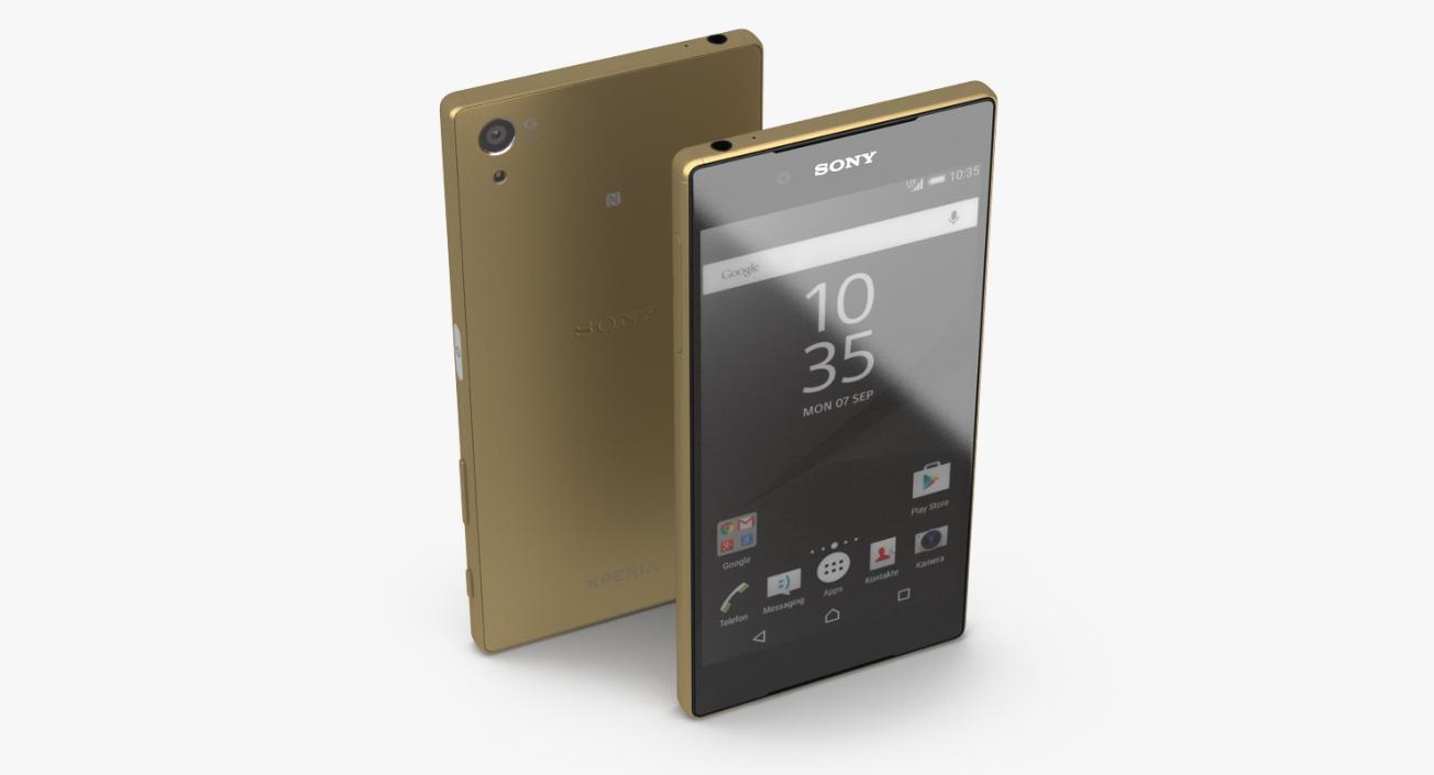 Sony Xperia Z5 Gold 3D model