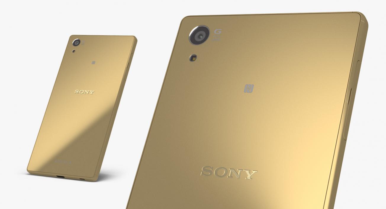 Sony Xperia Z5 Gold 3D model