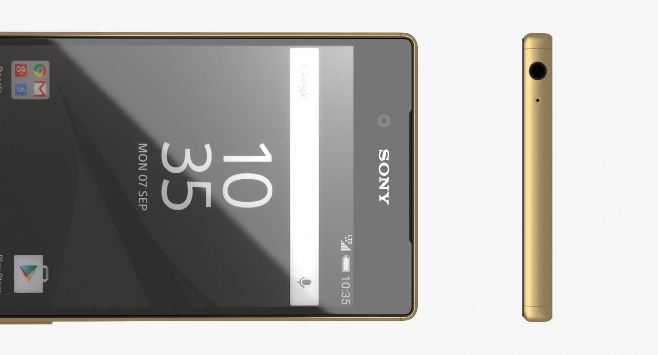 Sony Xperia Z5 Gold 3D model