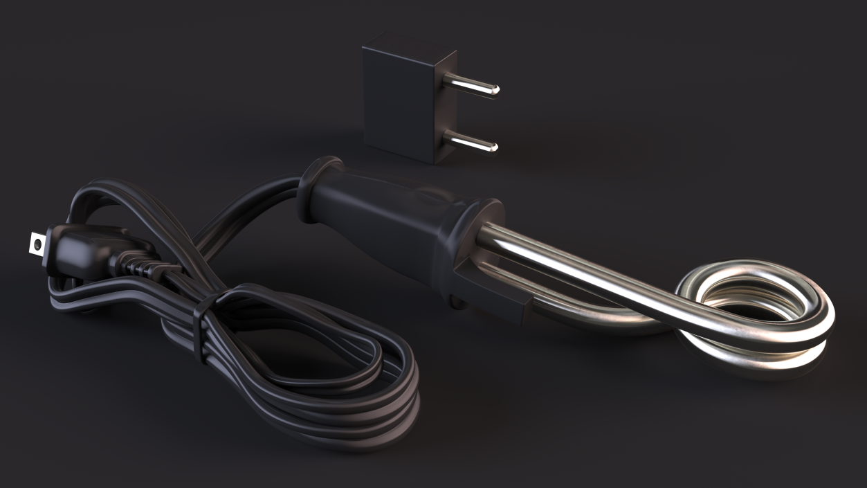 3D Black Immersion Water Heater model