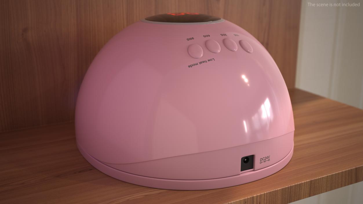 3D Manicure LED Lamp Pink On State