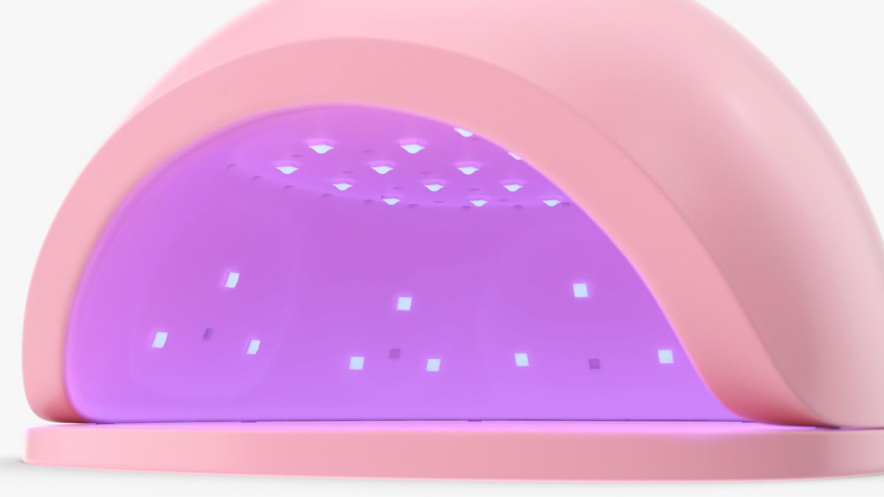 3D Manicure LED Lamp Pink On State