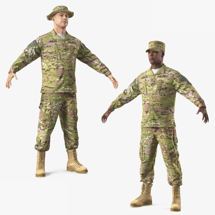 US Army Soldiers 3D Models Collection 3D