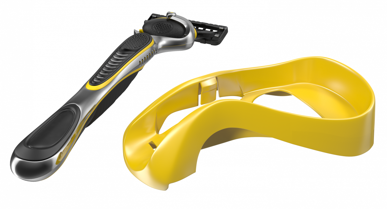 Shaving Razor with Stand 3D model