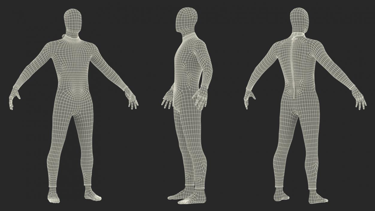 3D Man Wetsuit Cressi Full Version 2 model