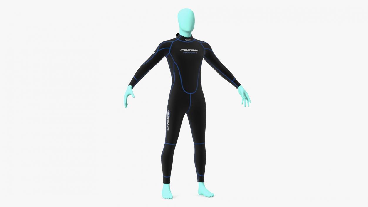 3D Man Wetsuit Cressi Full Version 2 model