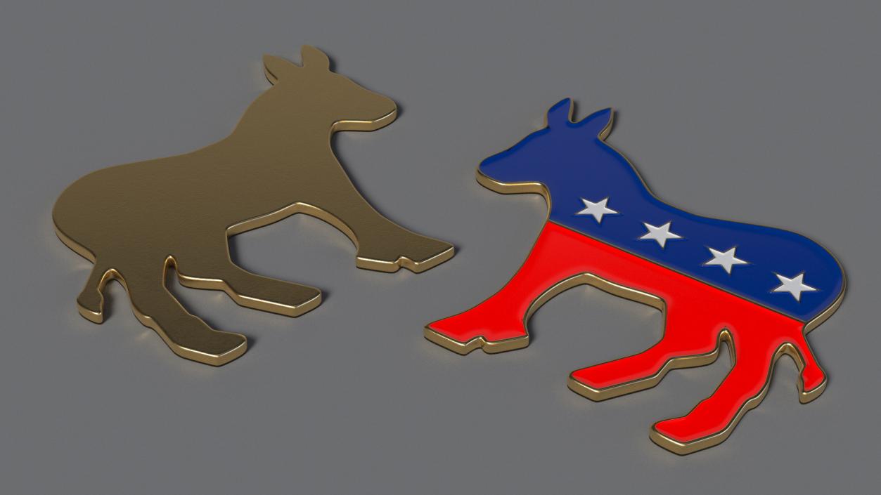 3D model Democratic Party Donkey Symbol