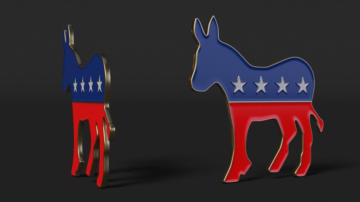 3D model Democratic Party Donkey Symbol