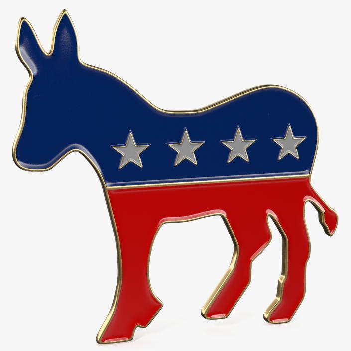 3D model Democratic Party Donkey Symbol