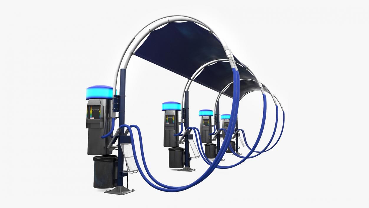 3D Car Wash Station with Vacuum Cleaner