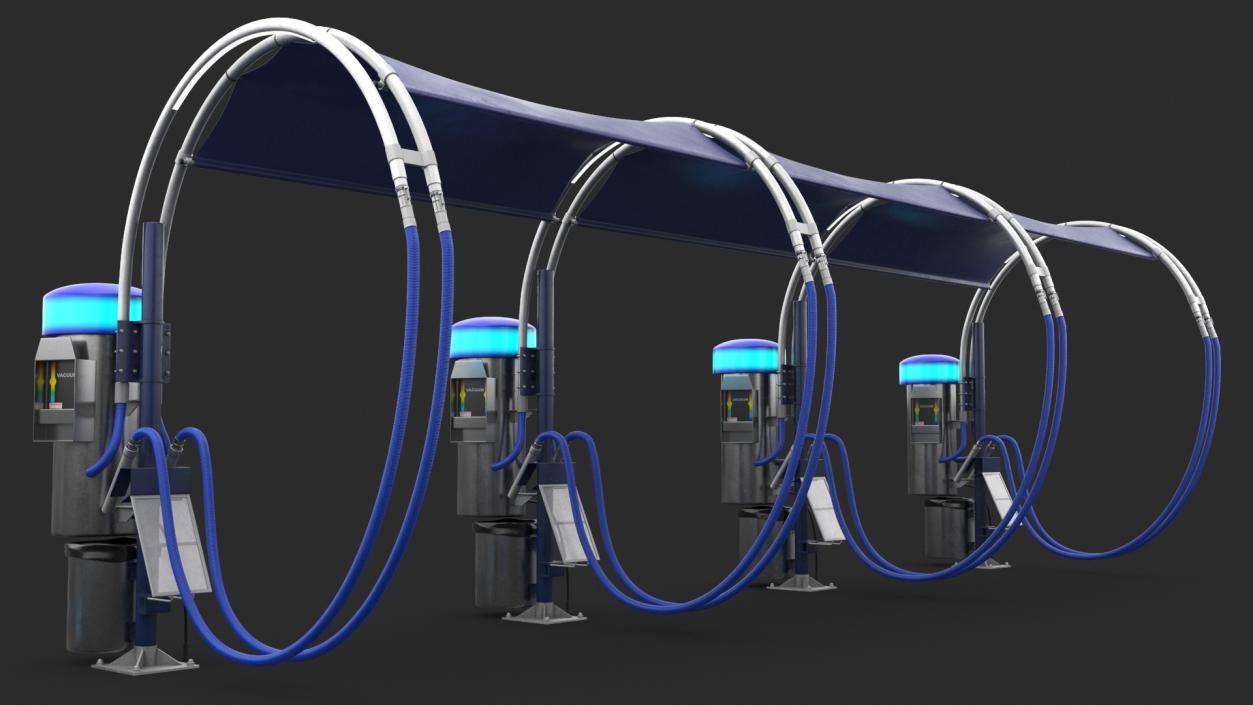 3D Car Wash Station with Vacuum Cleaner