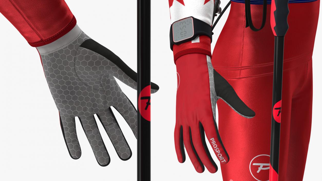 Biathlon Equipment Team Canada Set 3D model