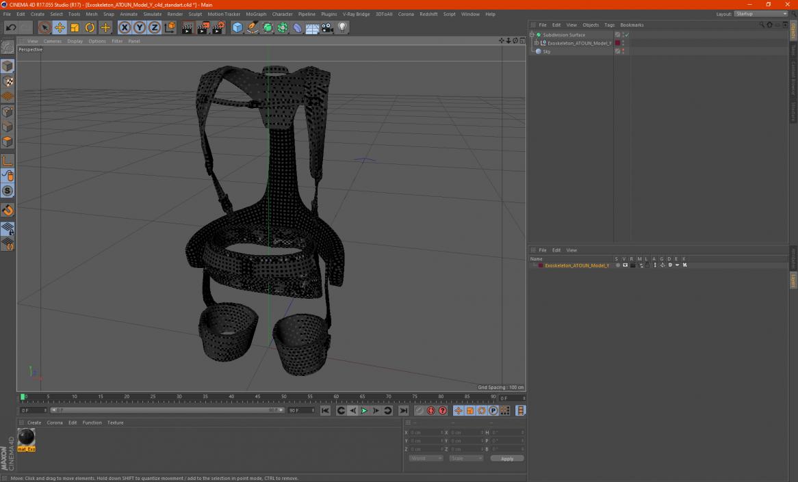 3D model Exoskeleton ATOUN Model Y