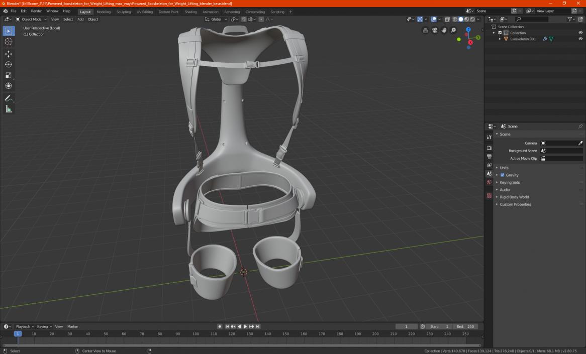 3D model Exoskeleton ATOUN Model Y