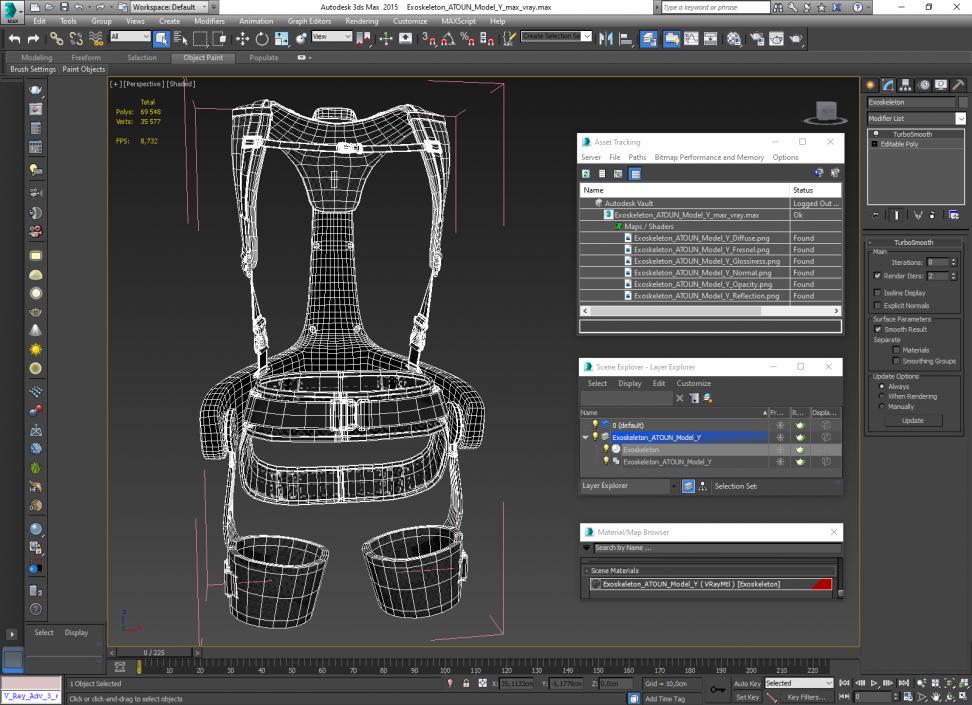 3D model Exoskeleton ATOUN Model Y