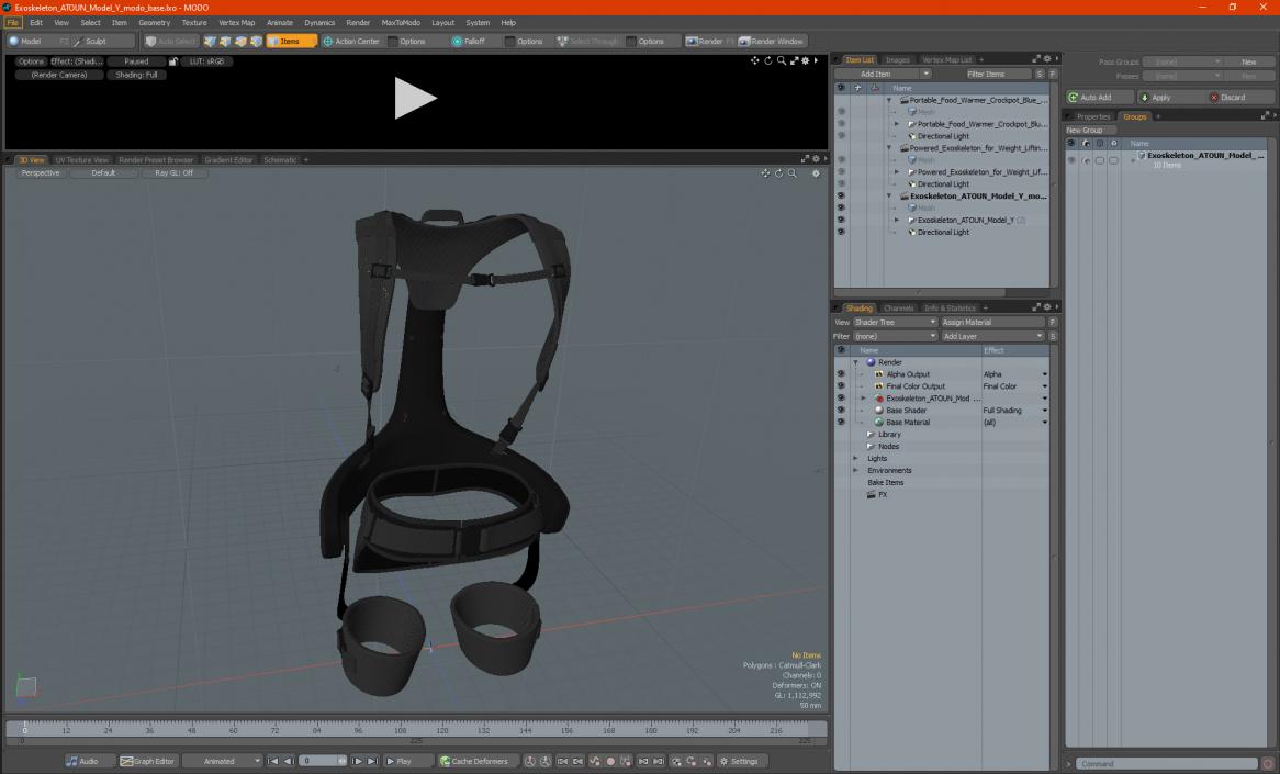 3D model Exoskeleton ATOUN Model Y